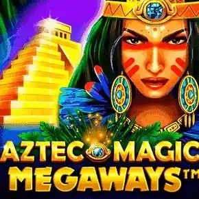 Aztec Magic Megaways online game logo by BGAMING on dazardbetcasino.de
